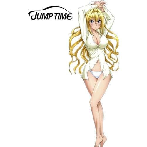 JumpTime 13cm x 4.4cm Sexy Anime Girl Sekirei Tsukiumi Render Decal Car Body Window Trunk Car Sticker JDM Euro Drift