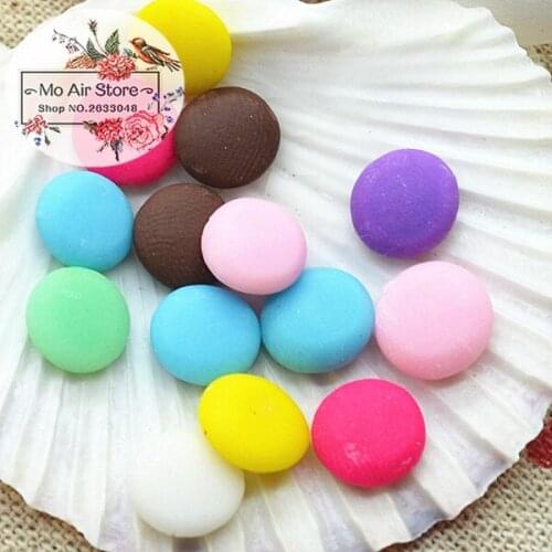 Round candy 50PCS 10mm polymer clay Flatback Cabochon Miniature Food Art Supply Decoration Charm DIY craft