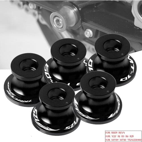 MT Motorcycle Swingarm Spool Slider Stand Screws For YAMAHA MT09 MT10 YZR R1 R3 R6 R25 Tracer 900 Aprilia RS125 RSV4 RS 125 V4
