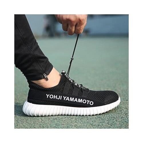 38-46 Mens Summer Breathable Safety Shoes Steel Toe Work Shoes Outdoor Casual Protective Shoes Stab-resistant Sports Shoes