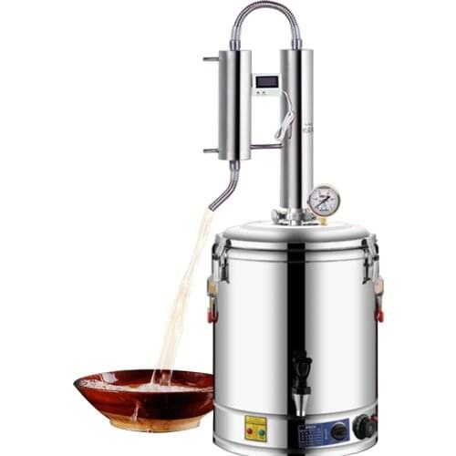 220V Alcohol Whisky Moonshine Still Small Wine Steamer, Pure Dew Distillation Machine, Small Household Essential Oil Extractor