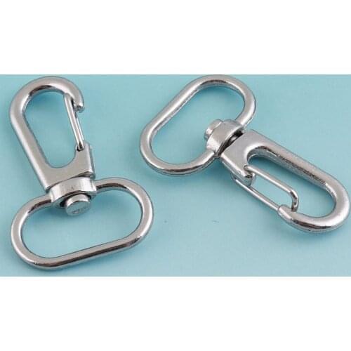 10pcs 40mm Nickle Plated Swivel Clasp Snap Hook Metal Lobster Clasp Lanyard clasp chains clasp Purse Hardware DIY Accessories