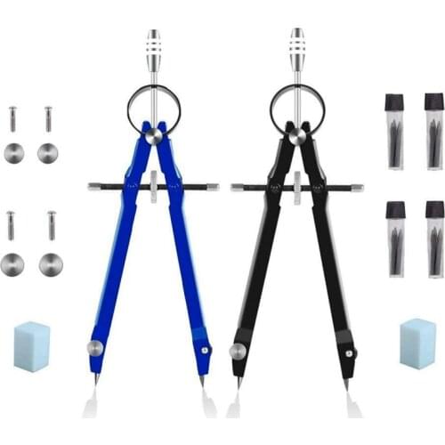 Professional Compass with Lock, Compass for Geometry, 6inch Spring Bow Compass, Precision Compass Math, Drafting Compass, Compas