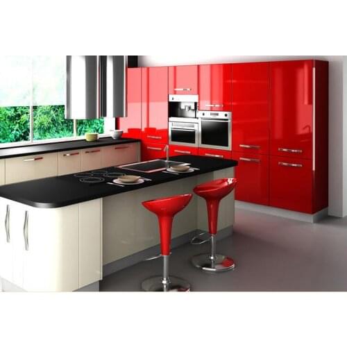 Pvc waterproof wallpaper kitchen furniture wallpaper adhesive paper for furniture living room bedding room household wallpaper