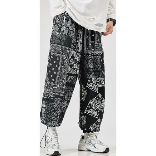 2021 Mens Harem Pants New Fashion Jogger Sweatpants Korean Man Loose Oversized Trousers Funny Streetwear Male Casual Pants 5XL