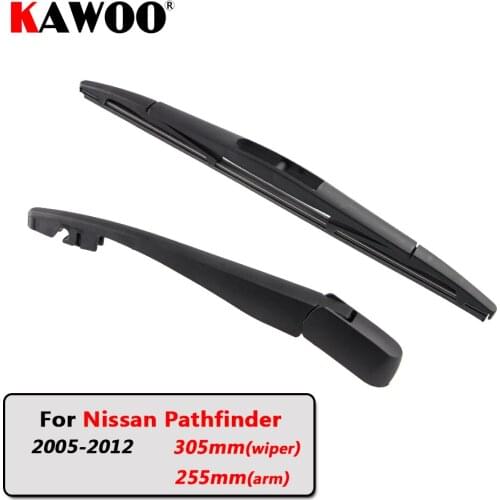 KAWOO Car Rear Wiper Blade Blades Back Window Wipers Arm For Nissan Pathfinder Hatchback (2005-2012) 305mm Auto Windscreen Blade