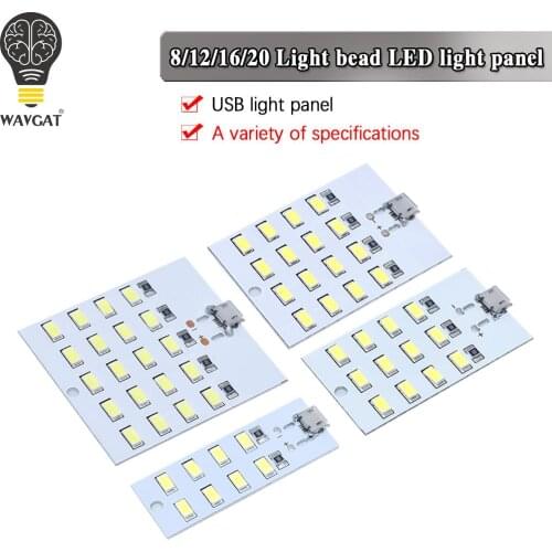Mirco Usb 5730 LED Lighting Panel USB Mobile Light Emergency Light Night Light White 5730 Smd 5V 430ma~470ma DIY desk lamp