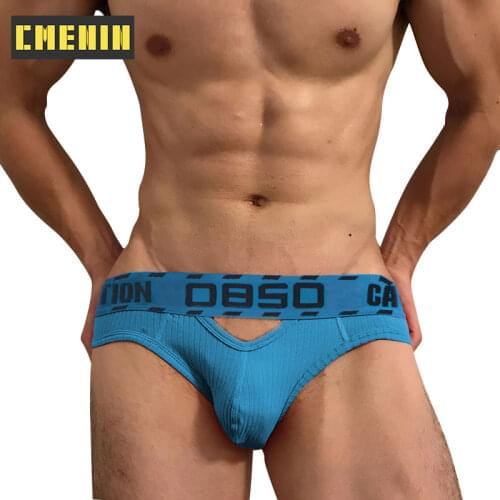 CMENIN Cotton Mens Briefs Underwear Shorts Ins Style Patchwork Mens lingerie Sexy Gay Men Underwear Bikini Men Briefs Sexi