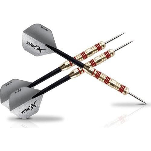 XQ Max dart arrows 23 g Brass Steel Tip Darts of 3 Read Set professional slip-resistant Arrow