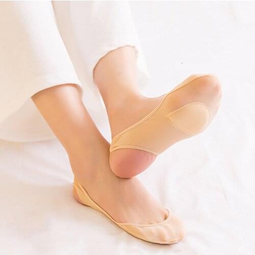 MEIZICHARMS Women Breathable Cotton Elastic force Soft Cute Harajuku Socks Cut Ankle Low Sponge mat High heels