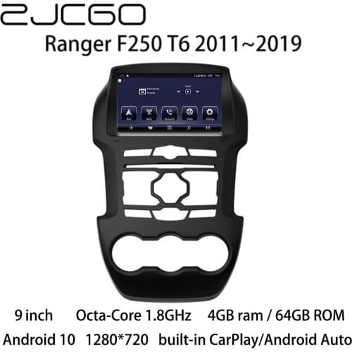 Car Multimedia Player Stereo GPS DVD Radio Navigation NAVI Android Screen Monitor for Ford Ranger F250 T6 2011~2019