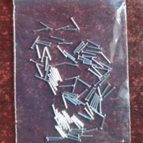 34pcs D0.5mm*5mm*0.9mm module power pin flat head cap straight needle tin-plating