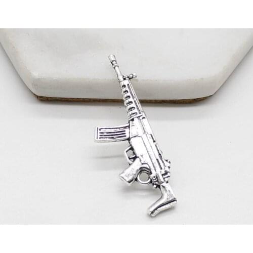 4pcs hot sale diy jewelry accessories military theme sniper gun alloy pendant jewelry accessories