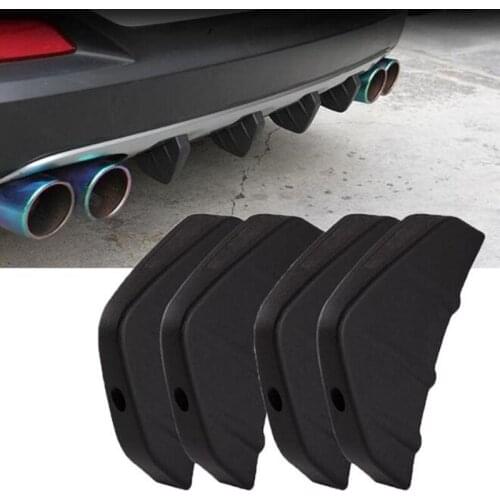 4pc Universal Car Rear Bumper Cast Shark Spoiler For Lada Priora Sedan Sport Kalina Granta Vesta X-Ray XRay