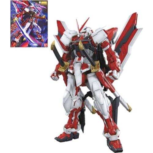 BANDAI MG 1/100 Gundam Astray Red Frame Kai Action Weapons SEED Model Kids Assembled Toys Robot Anime Figures Collections Gifts