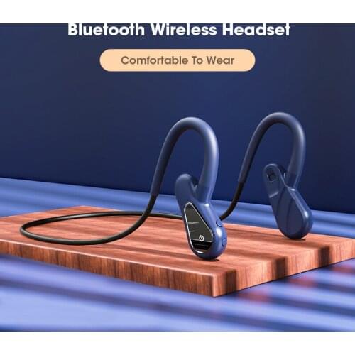 2021 new A01 Bone Conduction Wireless Sports TWS Bluetooth 5.0 Headset 16G Memory Hanging Ear Bone Conduction Bluetooth Headset