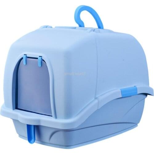 Home Fully Enclosed Cat Sand Basin Deluxe Anti-spatter Cat Toilet Bedpan Cat Toilet Training Kit Pet Litter Box Product