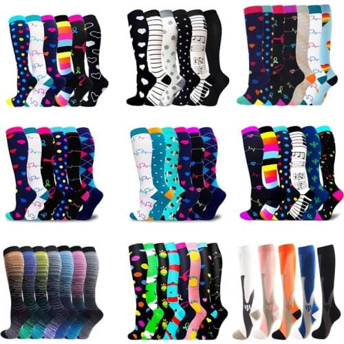 Dropship Compression Socks Wholesale Golf Tube Soccer Socks Edema Diabetes Varicose Veins Outdoor Running Pressure Stockings