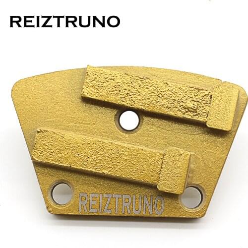 REIZTRUNO 2*1/2PCD two segment fan-shaped and pcd diamond floor polishing pads grinding discs for Concrete Epoxy Removal