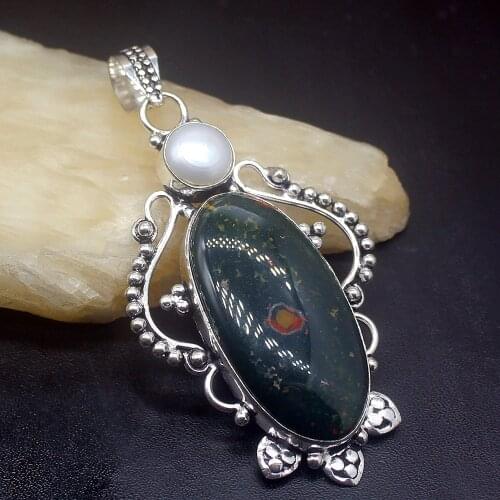 Gemstonefactory Jewelry Big Promotion 925 Silver Sea Sediment White Pearl Charms Women Ladies Gifts Necklace Pendant 0327