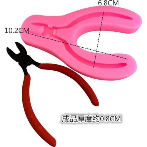 Repair tool pliers shape silicone mold chocolate flip sugar baking cake mold gypsum diy drop glue decoration