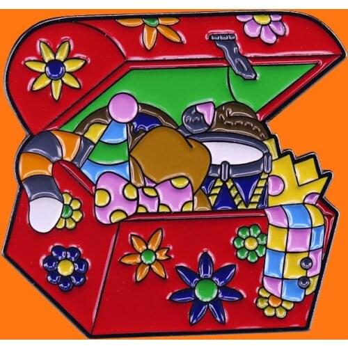 Refinement Trunk Enamel Pins Creative Anime Metal Cartoon Brooch Backpack Hat Collar Lapel Badge Men Women Fashion Jewelry Gift