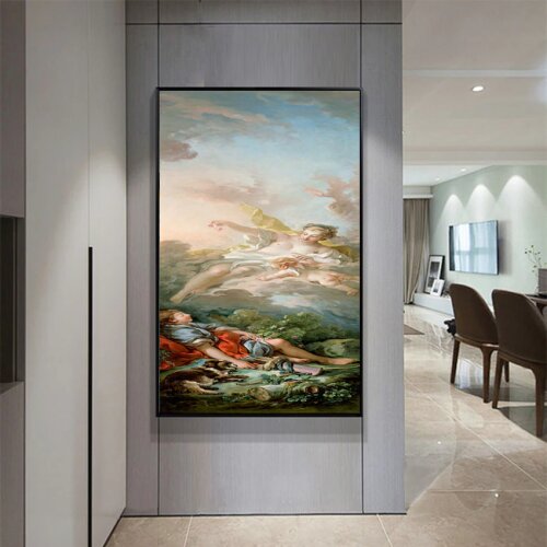 Classical Figure Oil Painting Modern Decorative Painting Canvas Wall Art Picture for Living room Portrait Retro Home Decor