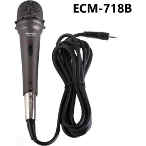 Superlux ECM718B condenser microphone live dedicated microphone for family karaoke and personal recording studio black
