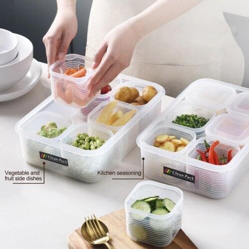 Food Storage Containers Refrigerator Food Storage Box With Lids Kitchen Food Storage Boxes For Meat Vegetables Fish Fruits