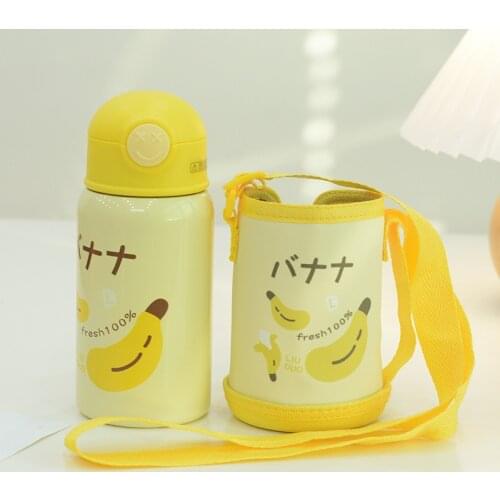 400ml Thermos cup Tour Drinking Bottle Yakult Cute Milk Carton Shaker Bottle for Kids/Girl/Adult stainless steel cup