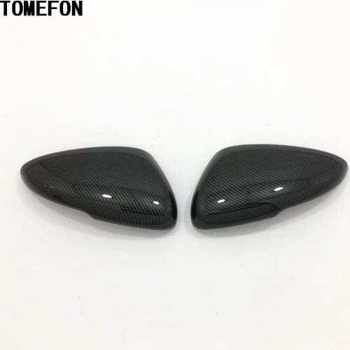 TOMEFON For Honda Accord 2018 2019 10th ABS Carbon Style Car External Rearview Mirror Cover Cap Decorative Auto Accessories