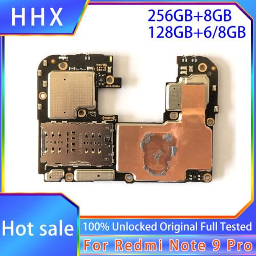 For Xiaomi Hongmi Redmi Note 9 Motherboard Replaced Mainboard With Chips Logic Board Android OS Installed 64GB 128GB ROM