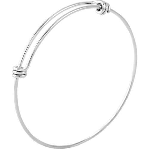 MJB0456 1.5 mm line weight Adjustable Bangle, Basic Bracelet ,Bangle Bracelet ,Set Charm Bracelet Base Wire Bangle