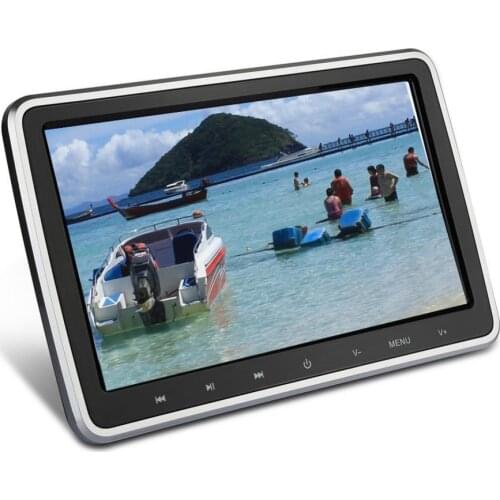 10.1 Inch Car Headrest Monitor Auto Multi-media Supports Game 1024*600 HD-compatible DVD Player Touch Screen Key Remote Control