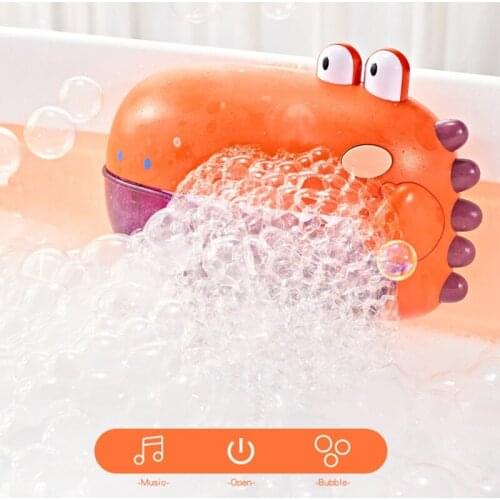 Bubble Machine Baby Bath Toys Dinosaur Music Bathtub Soap Automatic Blow Bubbles Maker Great Gifts for Kids