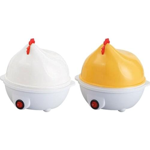 Stainless Steel Electric Egg Steamer 7 Egg Capacity Cooker for Hard Boiled Eggs Multi-function Cartoon Hen Egg Boil Retailsale
