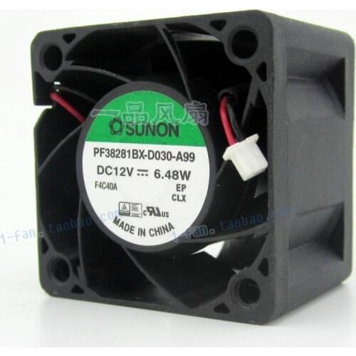 New 4028 12V 6.48W PF38281BX-D030-A99 large air volume cooling fan