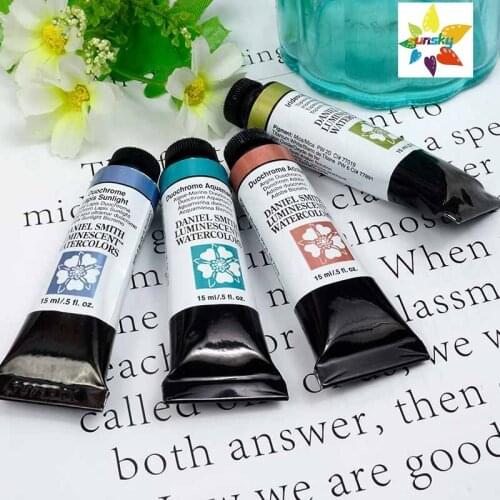 Original Daniel Smith Meticulous Artist watercolor single tubular 15 ml 1 level Pearlescent color series 48 colors Self selected