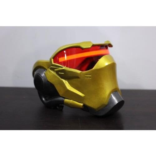 Overwatch Jack Morrison Soldier 76 Golden Skin Mask Cosplay