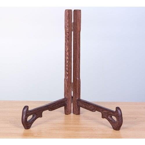Wenge wood ceramic bowl tray seven sub cake rack Pu'er Tea shelf bracket tea accessories display