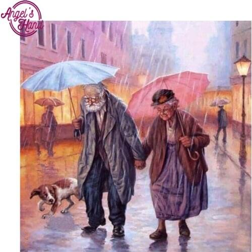 Full,Diamond Embroidery,Loving old couple,5D,Diamond Painting,Cross Stitch,3D,Diamond Mosaic,Needlework,Crafts,Christmas,Gift