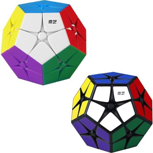 QiYi 2x2 Megaminxes Magic Cube 12 faces Dodecahedron Puzzle Cubo stickers Magico educational kids Toys Speed Cube for Children