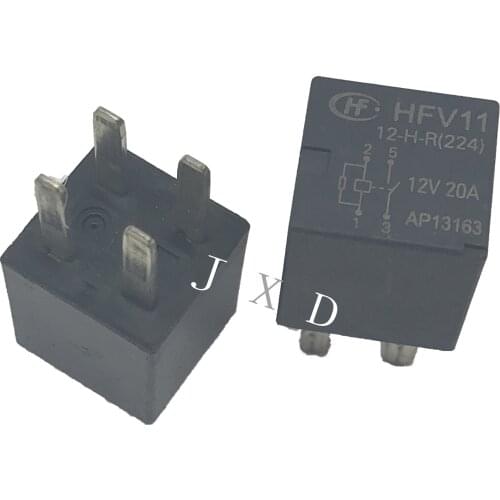 HOT NEW HornThe horn Headlight control 12V relay HFV11 012-H-R HFV11012HR HFV11 012 H R 012HR 12VDC DC12V 12V 20 4PIN