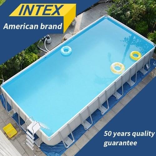 INTEX Family Bracket Swimming Pool Thickening Childrens Home Large Pools Adult Removable Pool Baby Play Fish Pond Commercial