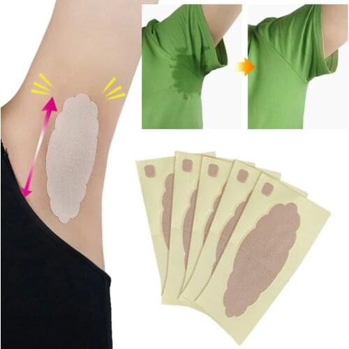Anti Sweat Armpit Absorbent Pads Summer Deodorants Armpit Absorbent Pad Sticker Underarm Sweat Pads for Clothing T-Shirt Random
