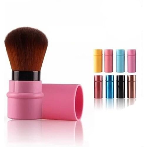 Mini Retractable Blush Powder Loose Powder Makeup Brush Makeup Powder Blush Beauty Brushes Travel Cosmetic