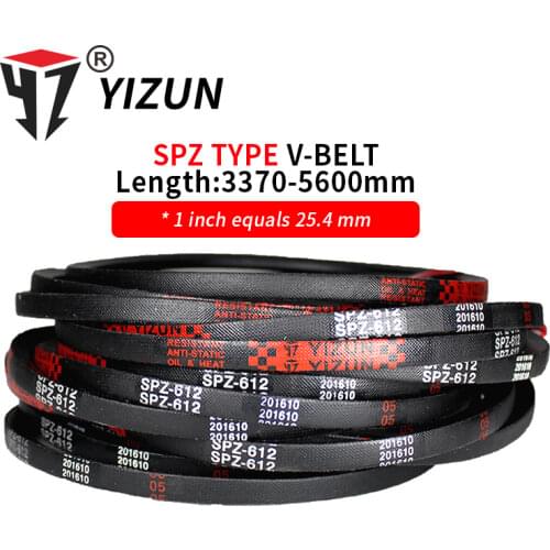YIZUN SPZ/3V Type SPZ3370~5600mm Hard Wire Rubber Drive Pitch Length Girth Industrial Transmission Agricultural Machinery V Belt