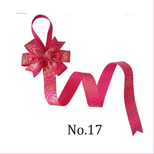 30 Laser Gold Stamping 22" Hair Clip Holder Ribbon Bow Storage Organizer Flower