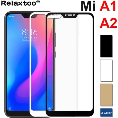 2 pcs Tempered Glass For Xiaomi Mi A2 Lite Screen Protector xiomi xaomi xiami xioami A1 mia a 2 a2lite mia2 mia1 Protective Film