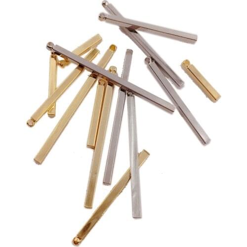 10pcs Korea Simple Ear Hanging Stick Single Pendant Tassel Diy Handmade Earrings Ornaments Jewelry Accessories Wholesale